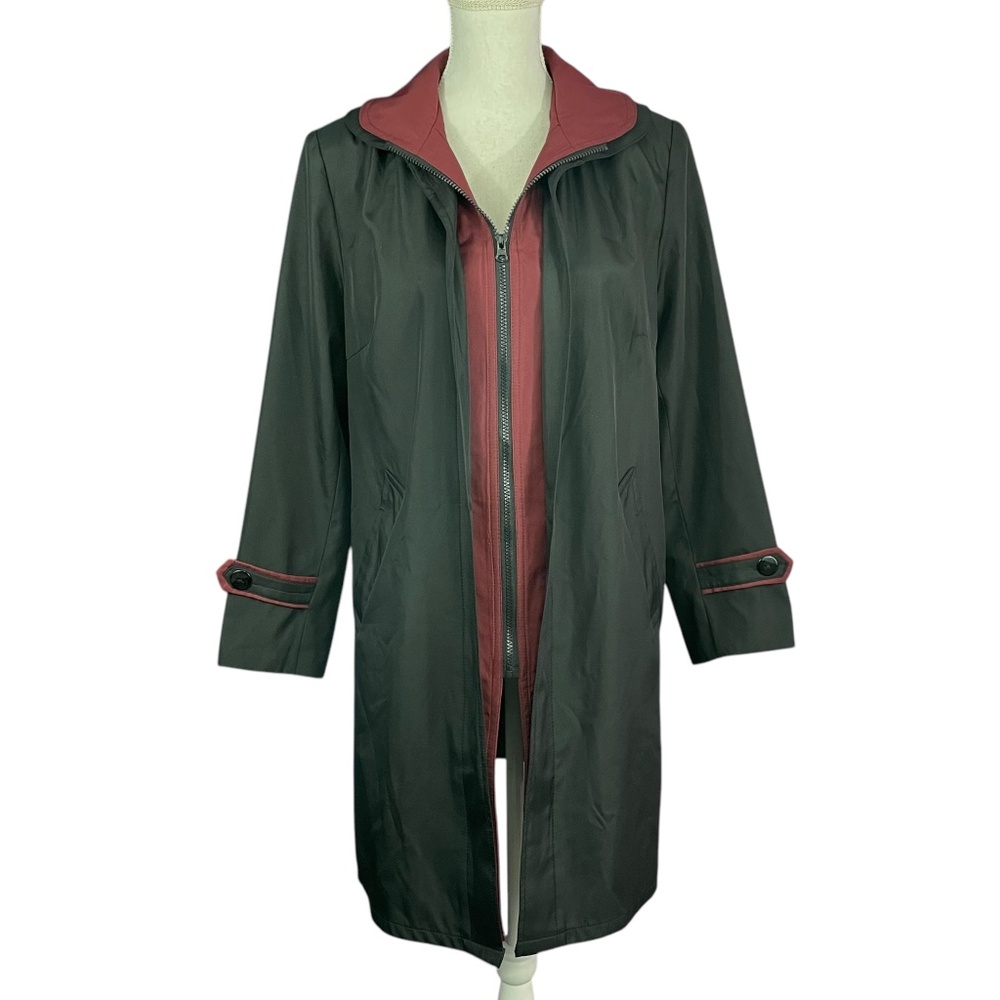 Gryffindor Robe Raincoat M Water Repellent Layered Long Pockets Trench Coat